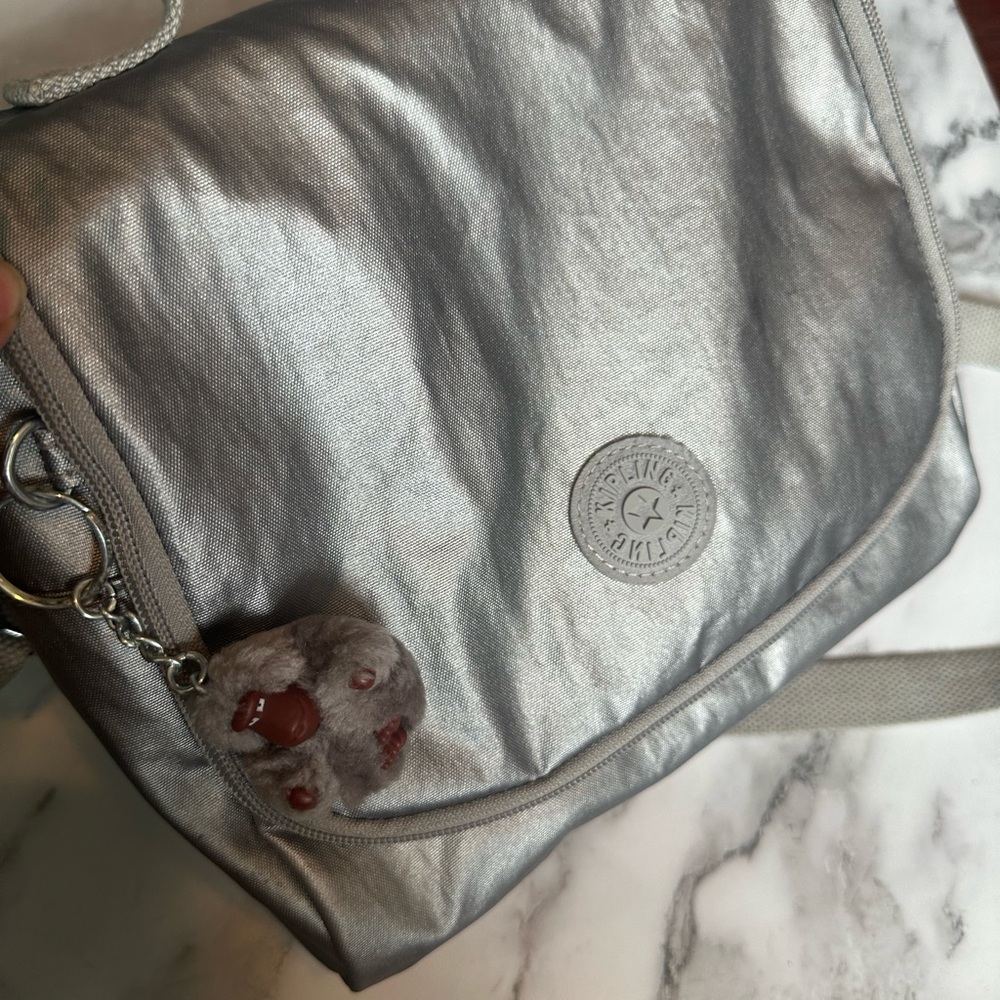 Kipling Silver Crossbody Lunch Bag